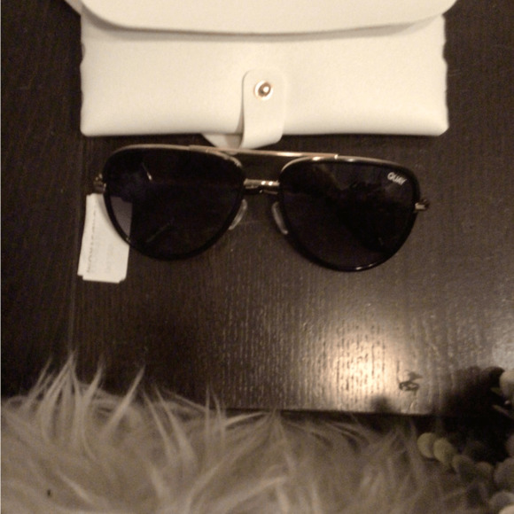 NEW! Quay All In Black aviator sunglasses